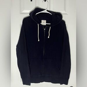 J.CREW Men's Jersey Zip-Up Hoodie